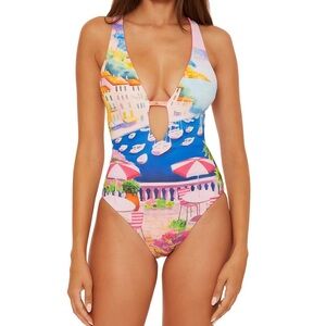Reversible Vibrant Multicolor One Piece Swimsuit - NWT